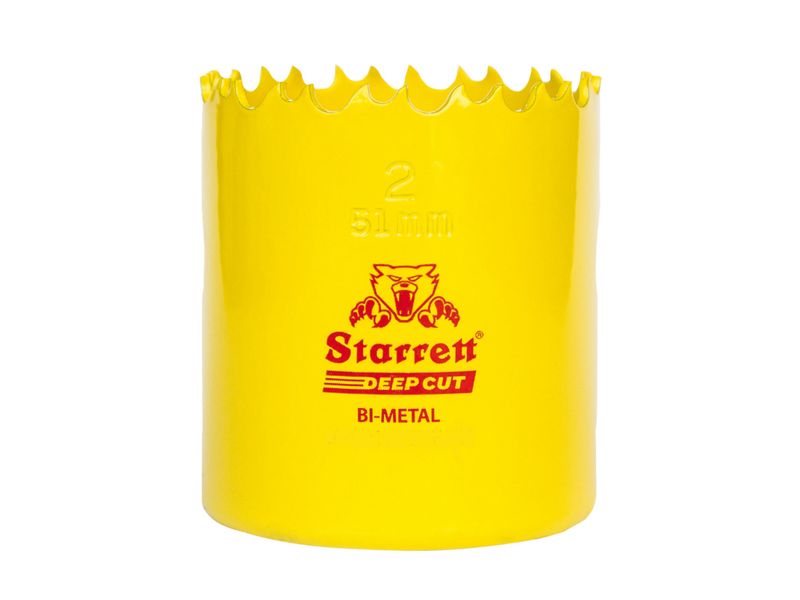 Starrett STRHS51DC DCH0200 Deep Cut Bi-Metal Holesaw 51mm