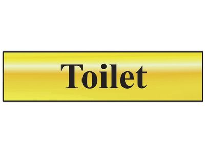 Scan SCA6051 Toilet - Polished Brass Effect 200 x 50mm