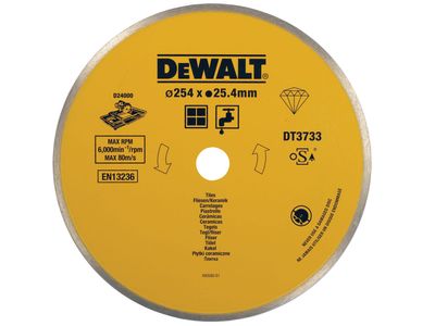 DEWALT DEWDT3733XJ Ceramic Diamond Tile Blade 254 x 25.4mm