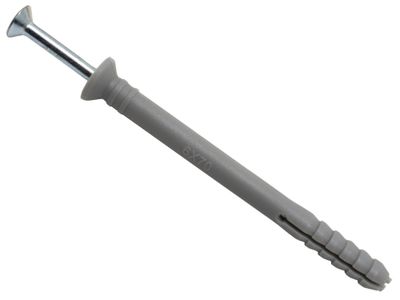 MasonMate 0837M490070 Nylon Hammer-In Fixings 6 x 70mm (100)