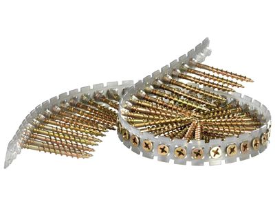 Senco SEN42K25MY DuraSpin Collated Screws Flooring/Wood PH2 4.2 x 25mm (Pack 1000)