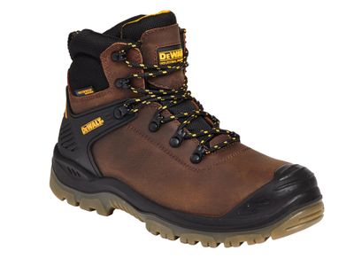 DEWALT DEWNEWARBR6 Newark S3 Waterproof Safety Hiker Boots Brown UK 6 EUR 39