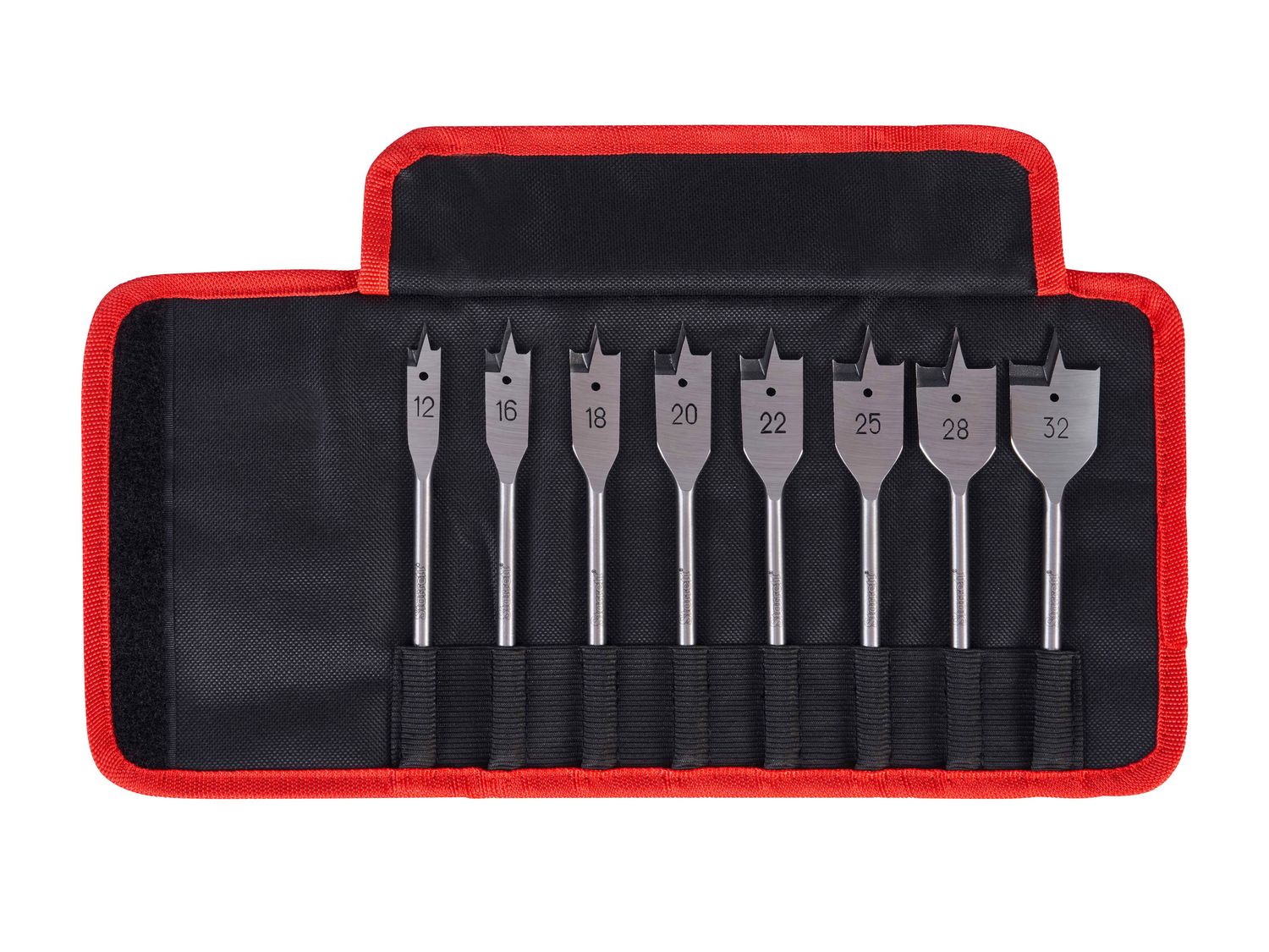 Starrett STRKFWDK08 Flat Wood Drill Bit Set, 8 Piece