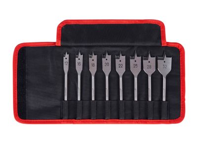 Starrett STRKFWDK08 Flat Wood Drill Bit Set, 8 Piece