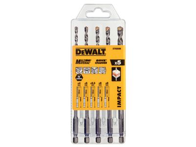 DEWALT DEWDT60099QZ DT60099 Extreme Impact Masonry Drill Bit Set 5 Piece