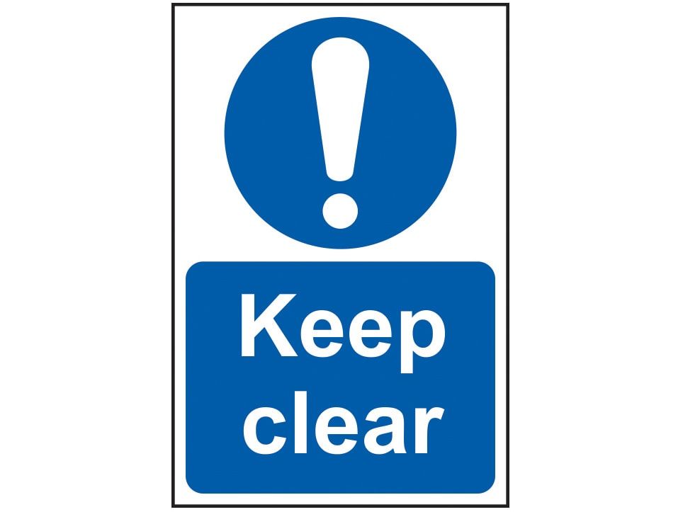 Scan SCA0253 Keep Clear - PVC Sign 200 x 300mm