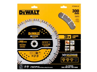 DEWALT DEWDT20460QZ ELITE SERIES™ All Purpose Diamond Wheel 305 x 25.4mm
