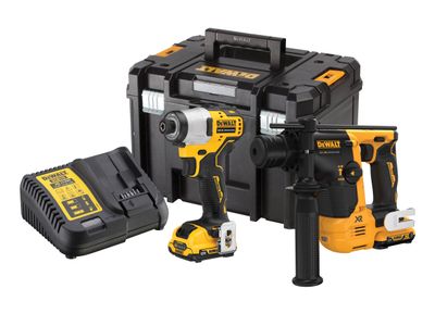 DEWALT DEWDCK2104L2 DCK2104L2T XR Brushless Twin Pack 12V 2 x 3.0Ah Li-ion