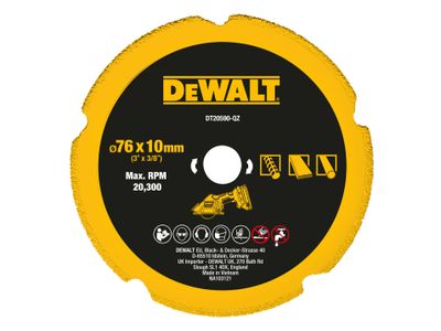 DEWALT DEWDT20590QZ DT20590 Diamond Multi Material Blade 75mm