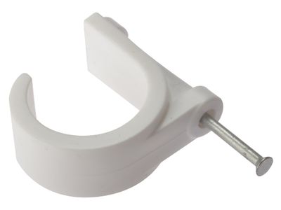 ForgeFix FORPCMN28 Pipe Clip with Masonry Nail 28mm Box 50