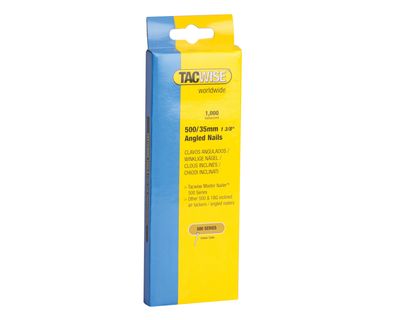 Tacwise TAC0482 500 18 Gauge 35mm Angled Nails (Pack 1000)