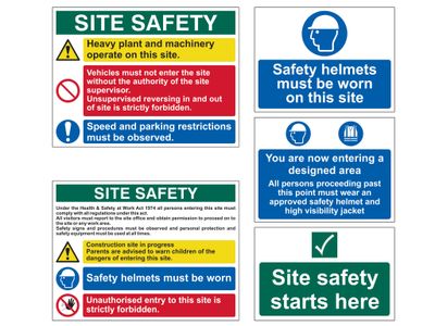Scan SCA13974 PVC Construction Site Pack (5 signs)