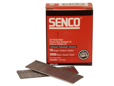 Senco SENRX23EAA Straight Brad Nails Galvanised 16G x 55mm (Pack 2000)