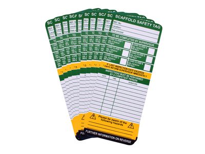 Scan SCASCAFTAGI Scaffold Tag Inserts Pack Of 10
