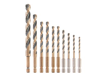 DEWALT DEWDT20620QZ DT20620 BLACK&amp;GOLD HSS Drill Set, 10 Piece