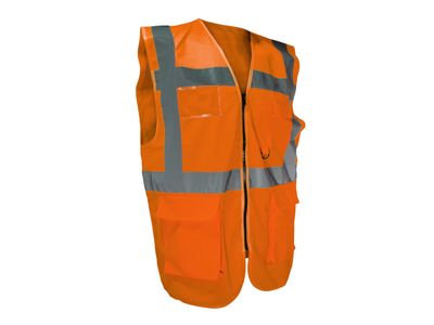 Scan SCAHVUWMO Hi-Vis Utility Waistcoat Orange - M (41in)