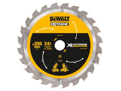 DEWALT DEWDT99571QZ Extreme Runtime FlexVolt Mitre Saw Blade 250 x 30mm x 24T