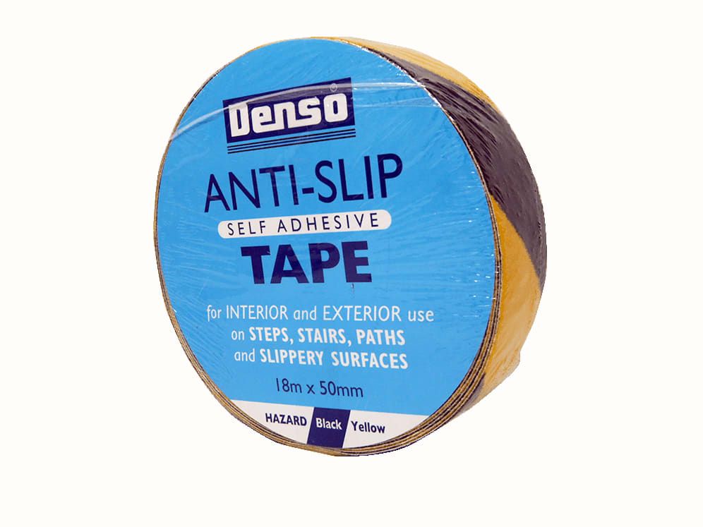 Sylglas SYLASTBLY18 Anti-Slip Tape 50mm x 18m Black &amp; Yellow Hazard