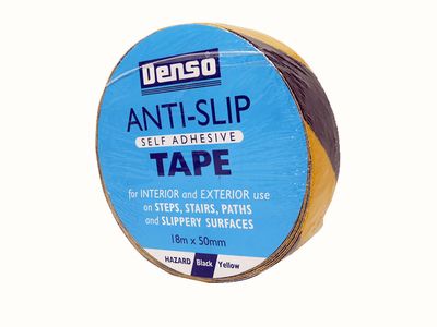 Sylglas SYLASTBLY18 Anti-Slip Tape 50mm x 18m Black &amp; Yellow Hazard