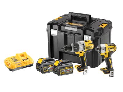 DEWALT DEWDCK276T2T DCK276T2T FlexVolt XR Twin Pack 18V 2 x 18/54V 6.0/2.0Ah Li-ion