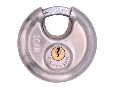 Scan SCAPLSS70DIS Stainless Steel Disk Type Padlock 70mm