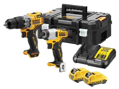 DEWALT DEWDCK2111L2 DCK2111L2T XR Brushless Sub-Compact Twin Pack 12V 2 x 3.0Ah Li-ion