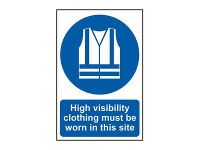 Scan SCA4007 High Visibility Jackets Must Be Worn In This Site - PVC Sign 200 x 300mm