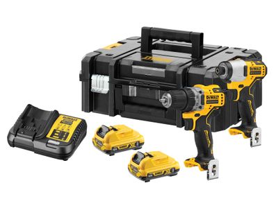 DEWALT DEWDCK2110L2 DCK2110L2 XR Brushless Sub-Compact Twin Pack 12V 2 x 3.0Ah Li-ion