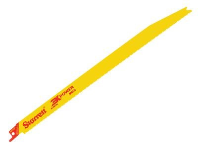 Starrett STRBT1210145 BT121014-5 Bi-Metal Reciprocating Blade, Tapered 300mm 10-14 TPI (Pack 5)