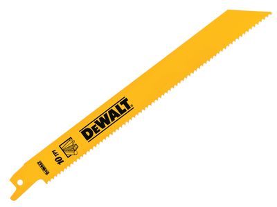 DEWALT DEWDT90383QZ Bi-Metal General Purpose Reciprocating Blade 203mm x 10 TPI (Pack 5)