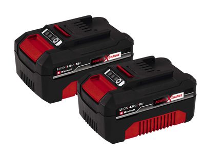 Einhell PXBAT4X2 Power X-Change Battery Twin Pack 18V 4.0Ah Li-ion