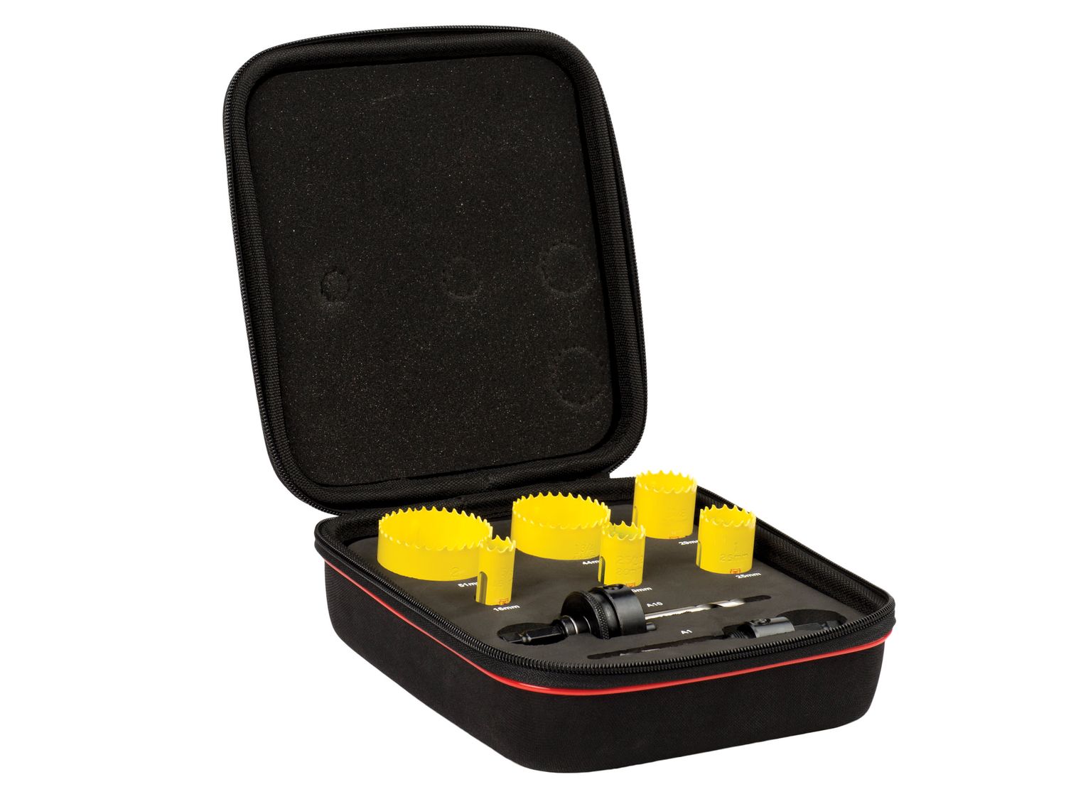 Starrett STRKFC06022 KFC06022 Fast Cut Bi-Metal Electrician&#39;s Holesaw Kit, 8 Piece