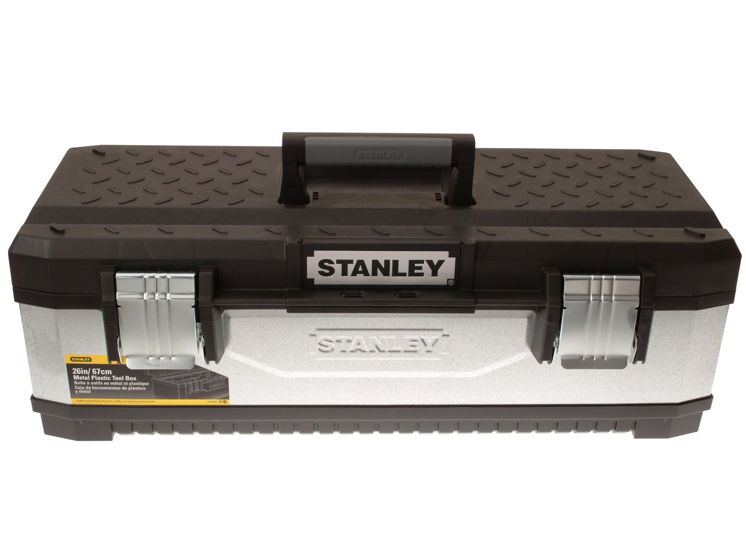 STANLEY STA195620 Galvanised Metal Toolbox 66cm (26in)