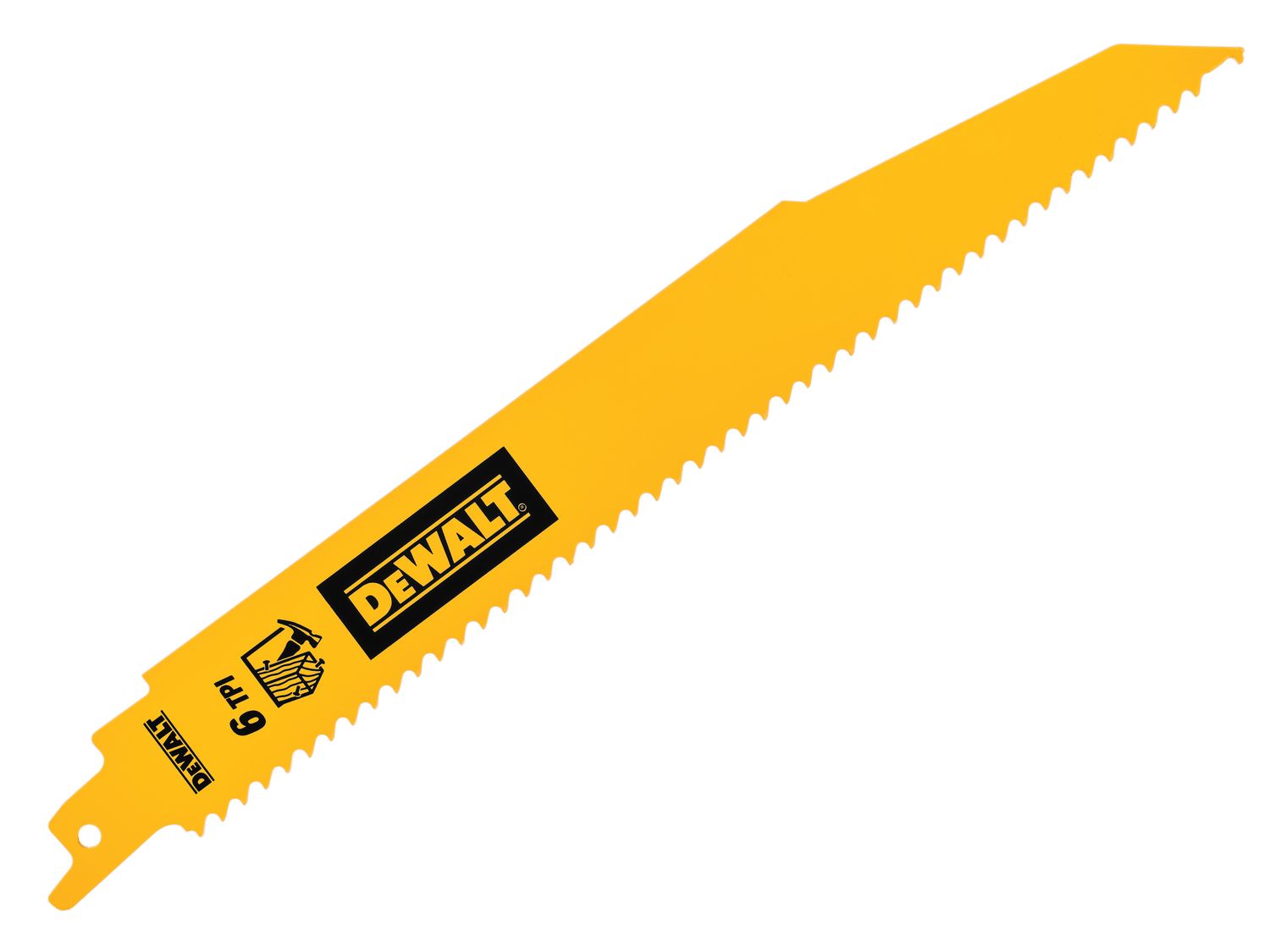DEWALT DEWDT90381QZ Bi-Metal Wood Demolition Reciprocating Blade 228mm x 6 TPI (Pack 5)