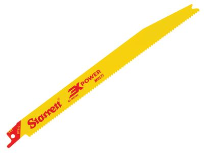 Starrett STRBT9105 BT910-5 Bi-Metal Reciprocating Blade, Tapered 228mm 10 TPI (Pack 5)