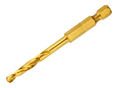 DEWALT DEWDT50000QZ Impact Titanium Drill Bit 3.0mm OL:64mm WL:26mm