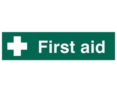 Scan SCA5212 First Aid - PVC Sign 200 x 50mm