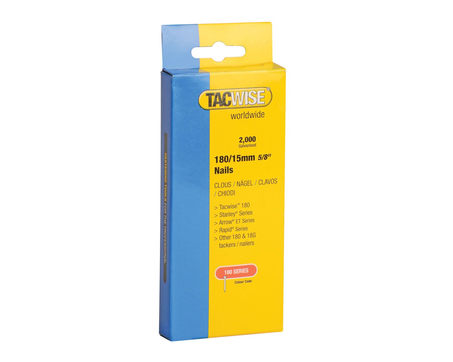 Tacwise TAC0359 180 18 Gauge 15mm Nails (Pack 2000)