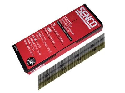 Senco SENDA15EAB Chisel Smooth Brad Nails Galvanised 15G x 32mm (Pack 4000)