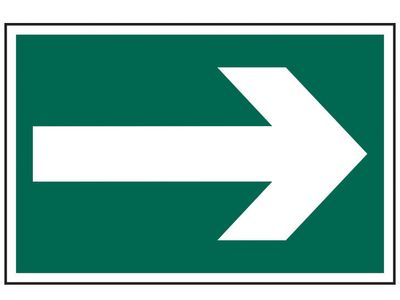 Scan SCA1521 Arrow Symbol - PVC Sign 300 x 200mm