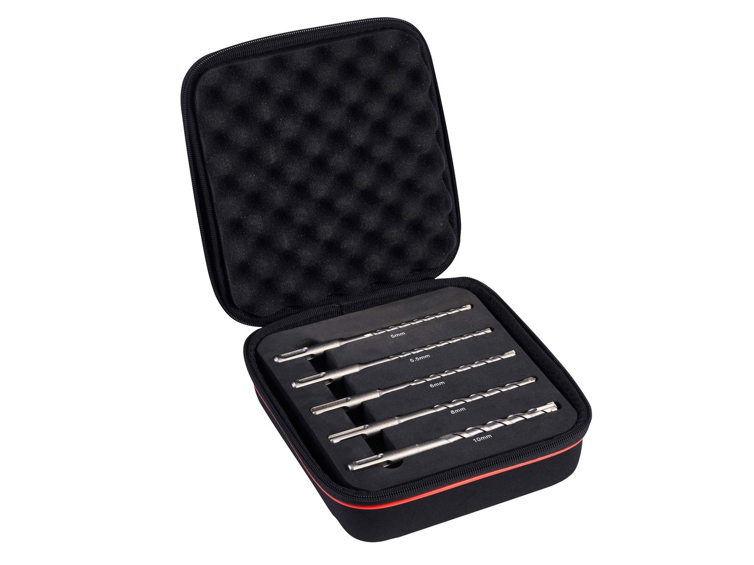Starrett STRKBPXK05 SDS Plus 4 Point Drill Bit Set, 5 Piece