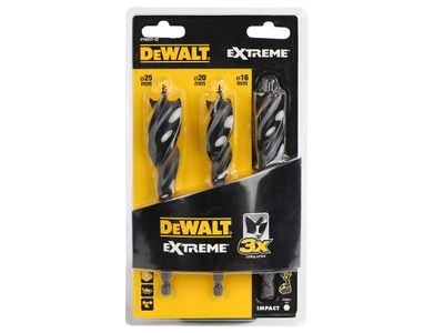 DEWALT DEWDT90237QZ EXTREME Tri Flute Bit Set, 3 Piece