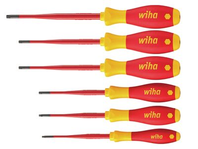 Wiha WHA41245 SoftFinish electric slimFix TX/TR Screwdriver Set, 6 Piece