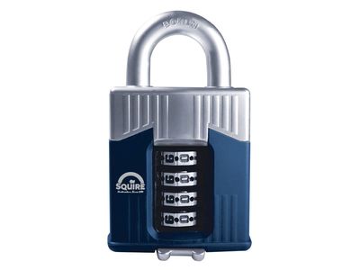 Squire HSQWC55 Warrior High-Security Open Shackle Combination Padlock 55mm