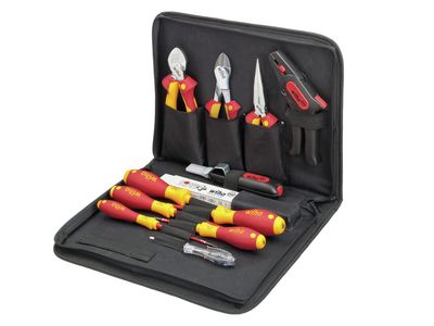 Wiha WHA36389 electrician Tool Set, 13 Piece