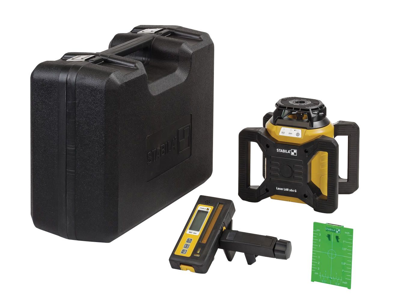 Stabila STBLAR160GS LAR 160 G Rotation Laser Set, 4 Piece