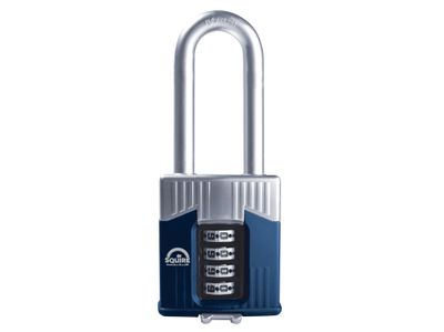 Squire HSQWC55LS Warrior High-Security Long Shackle Combination Padlock 55mm