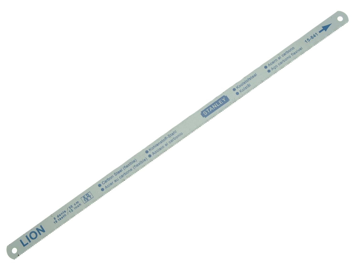 STANLEY STA015801 Flexible Hacksaw Blade 300mm (12in) Pack 5 Blades (18 24 &amp; 32 TPI)