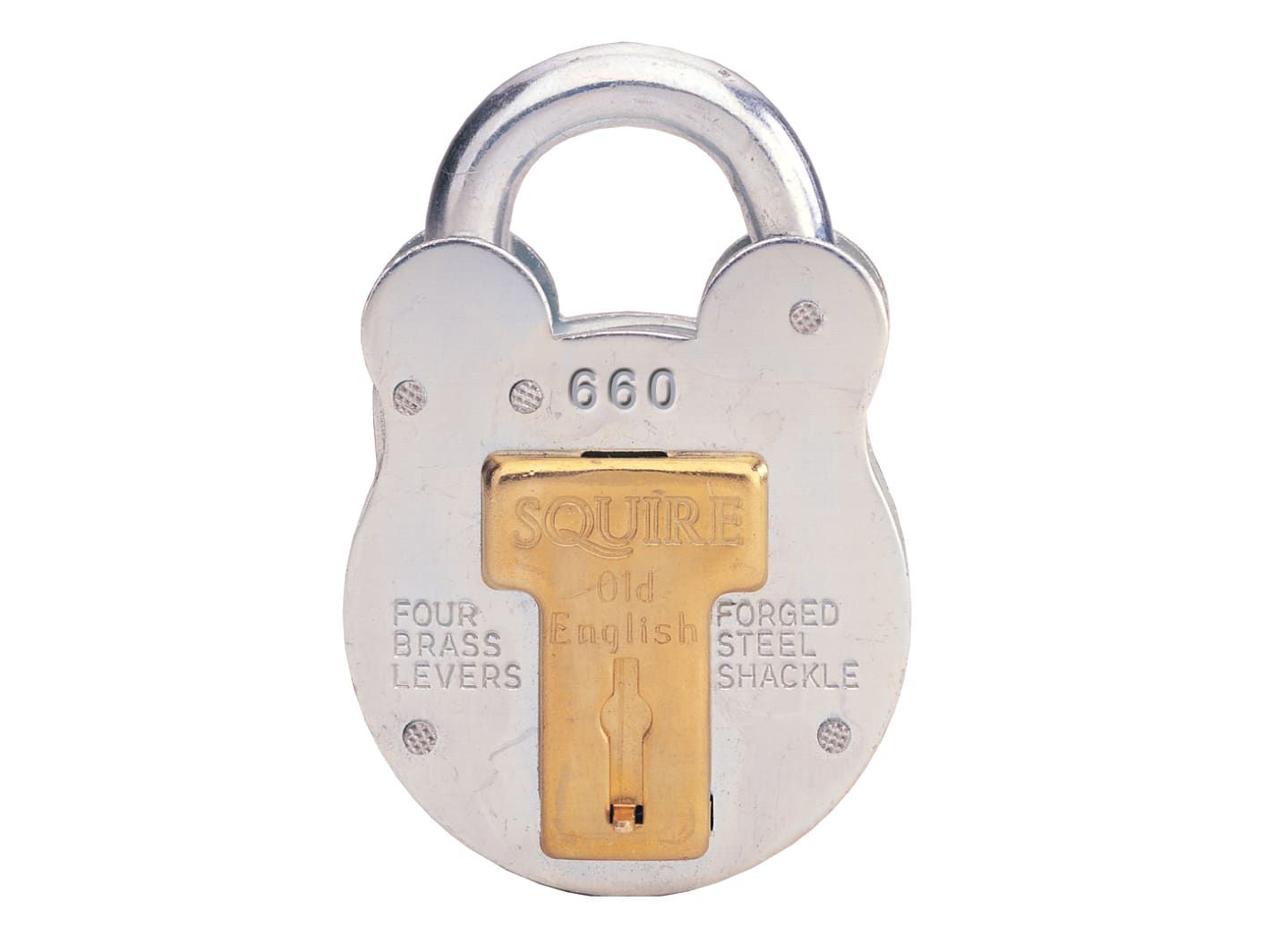 Squire HSQ660 660 Old English Padlock with Steel Case 64mm