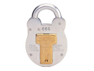 Squire HSQ660 660 Old English Padlock with Steel Case 64mm